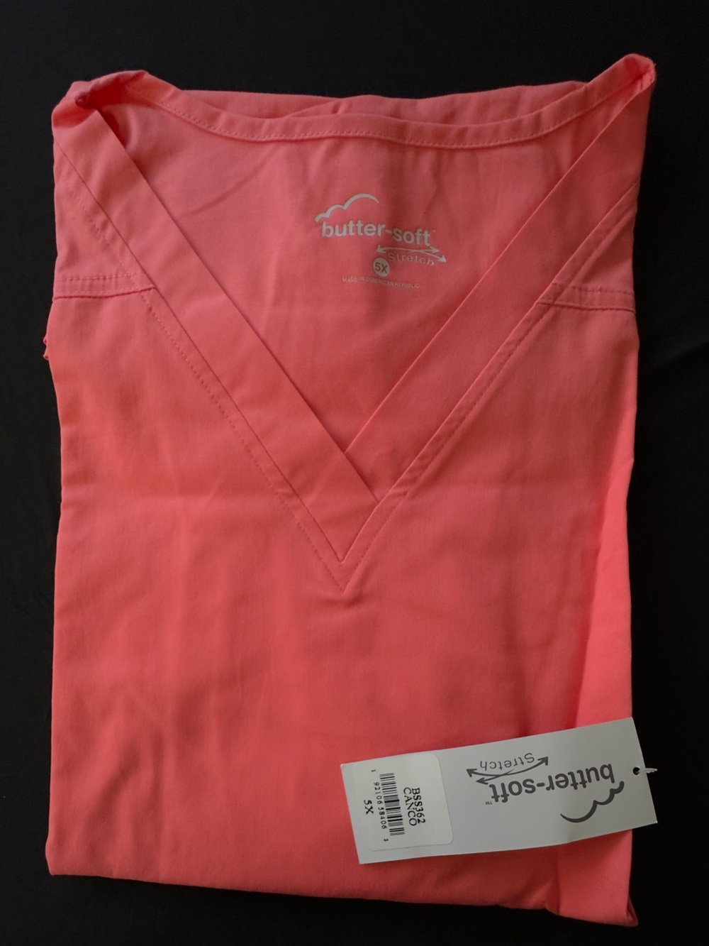 butter-soft Women's Scrub Top In Orange